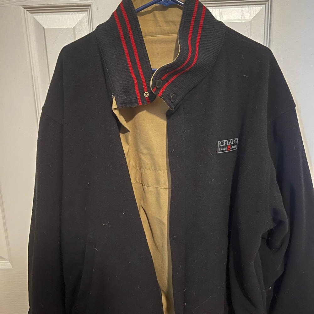 Chaps x Polo Ralph Lauren Black Jacket Size Large